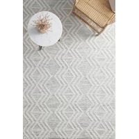 Rug Culture White & Black Textured Scandi Rug
