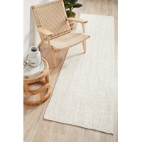 Rug Culture White Hand Braided Jute Runner Rug