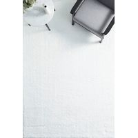 Rug Culture White Solid Modern Textured Rug