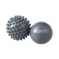 Zen Flex Fitness Trigger Point Massage Ball Set - Grey - 6.5cm