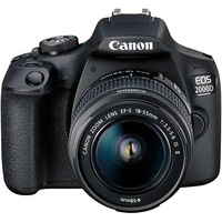 Canon EOS 2000D Kit (EF-S 18-55mm IS II) DSLR Camera - Black