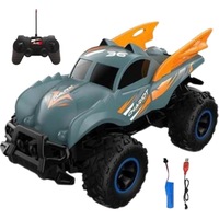 Monster Truck Off-Road Car for Children Remote Control - 1:14 Scale - Four-Way - 27MHz Radio Control (Gray)