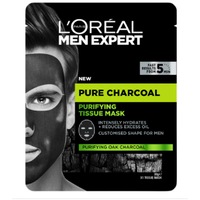 L'oreal Men Expert Pure Charcoal Purifying Tissue Mask 30g 1 Piece