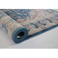 Zartosht 5858 Hallway Runner Marin Blue Persian Traditional Rug