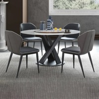 Ciara Matte Ceramic Round Dining Table/Lazy Susan/ Fish-belly Matte White Top