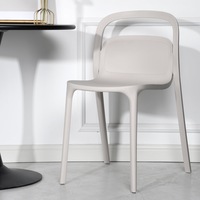 Caggi Grey Modern Dining Chair/Side Chair/Outdoor Chair/One Piece