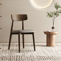 Walnut Solid Timber Dining Chair/Contemporary/Wood Legs