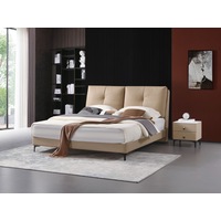 Felip Luxurious Leather Bed Frame/Carbon Steel Legs/Queen/King