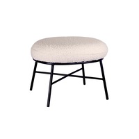 Boucle Bubble Ottoman - Snow