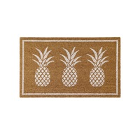 Pineapple Doormat - White