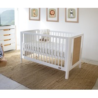 Aliya Cot - White/Natural
