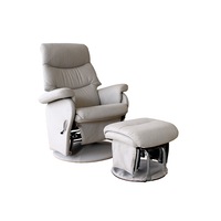 Manhattan Feeding Glider Chair & Ottoman - Steel Grey