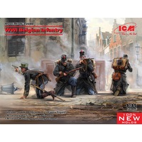 ICM 1/35 WWII Belgian Infantry Plastic Model Kit 35680