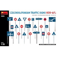 MiniArt 1/35 Czechoslovakian Traffic Signs 1930-40s Plastic Model Kit
