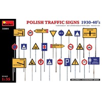 MiniArt 1/35 Polish Traffic Signs 1930-40s Plastic Model Kit