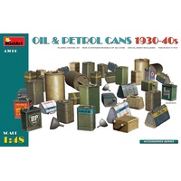 MiniArt 1/48 Oil & Petrol Cans 1930-40s Plastic Model Kit