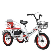 Children's Toys Children's Tandem Tricycle Prams Kids Ride-On Toy KBI2191