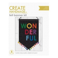 Create Handmade Hand Stitching Felt Banner Kit Wonderful 20x30cm