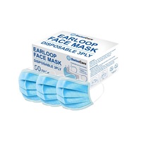 SwissCare 3Ply Disposable Face Mask Blue - 50 pack
