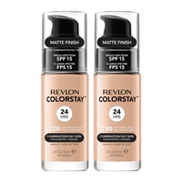 Revlon ColorStay Makeup Combination/ Oily Skin 30ml 220 NATURAL BEIGE - 2 pack