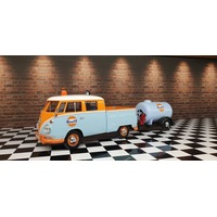 1:24 DDA VWPICKUP & OIL TANK TRAILER GULF LIVERY DDA79610