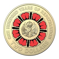 $2 2019 100 Years Of Repatriation NEW Single UNC Coin coloured from Bag