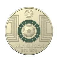 $2 2023 Matildas - DARK Green 1978 Lightly Circulated Coloured AUS TWO DOLLAR Coin