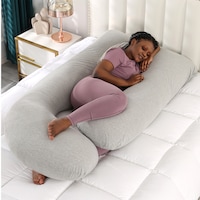 J-shaped Maternity Pillow Pregnancy Body Support Improved Nursing