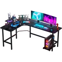 L-Shape Computer Desk Corner Table Student Home Office Study Workstation Black