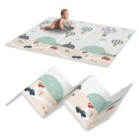 Ufurniture Baby Play Mat 180x200cm Foldable Waterproof Reversible Anti- Slip Foam Playmat