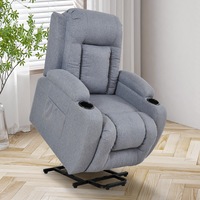 Ufurniture Electric Massage Chair Recliner Lift Chair Lounge Sofa Fabric Armchair Seating