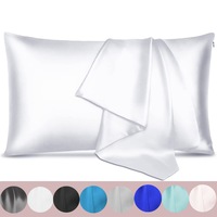 25MM 2Pack Mulberry Silk Pillowcase for Hair Skin Standard Size With Hidden Zipper