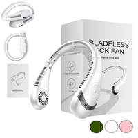 5000mAh Neck Fan Portable Bladeless Foldable Hanging Rechargeable Strong Wind AU
