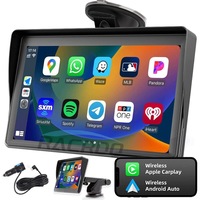 7" Portable Wireless for Apple Carplay Android auto Car Stereo Radio Bluetooth