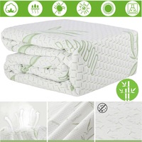 Bamboo Mattress Bed Matress Protector Cover 100% Waterproof King Queen Double