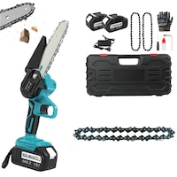 NEW 6" Chainsaw Cordless Rechargeable Wood Cutter Saw Chain Saws Electric AUS