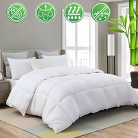 Anti-Bacterial & Hypoallergenic Ultra Soft Bamboo Quilt Winter Summer 350/500/700GSM All Size
