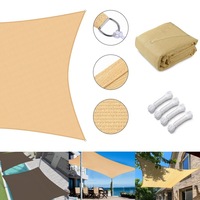 HDPE Sun Shade Sail Cloth Rectangle Shadecloth for Patios Sun UV Blocking Park Carport Sand Canopy Extra Large