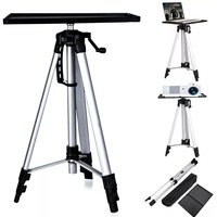 52-140cm Aluminium Projector Tripod Stand For Laptop With Tray Height Adjustable