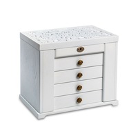 Large Wooden Jewellery Boxes Storage Organiser with mirror