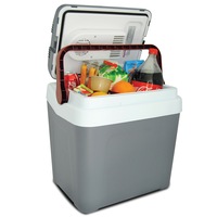 Koolatron 24L Grey Thermoelectric Iceless 12V Cooler, Portable Travel Fridge