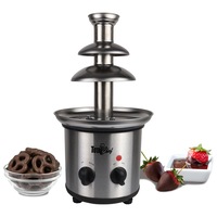 Total Chef 3 Tier Chocolate Fountain, Huge 680 g Capacity, Adjustable Temperature Electric Chocolate Fondue Machine, Easy to Assemble