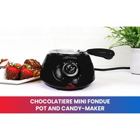 Total Chef Chocolatiere Electric Melter for Chocolate and Candy Melts, 250 g, Fondue Pot, DIY Candy Maker with 32-Piece Accessory Kit for Dessert, Black