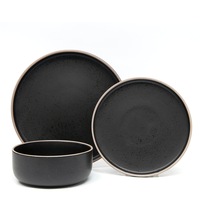 HANA Dinner 12 Piece Set - Black