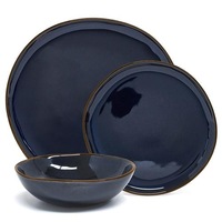 Salt & Pepper Series Dinner Set 12 Piece - Navy