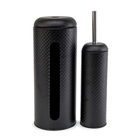 SPOT Toilet Brush & Roll Holder - Black