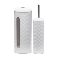 SPOT Toilet Brush & Roll Holder - White