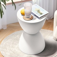Furb Round Coffee Table Side Table Modern Hourglass Stool Nordic Style Round Stool Plastic Chair