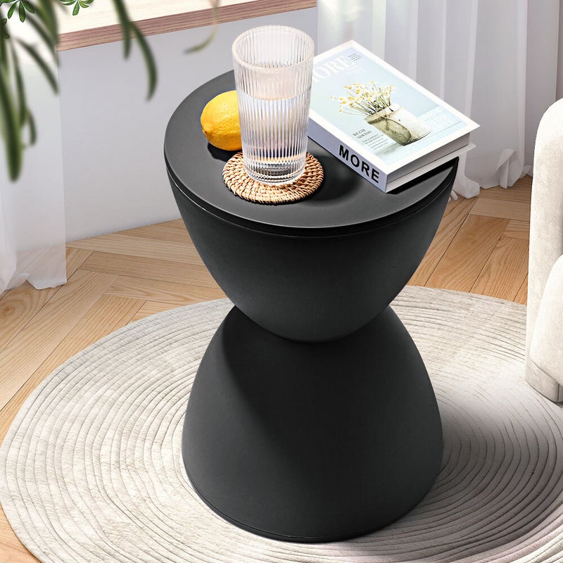 Furb Round Coffee Table Side Table Modern Hourglass Stool Nordic Style Round Stool Plastic Chair