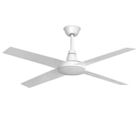 Krear 52" Ceiling Fan Wooden Blades Fans with Remote Control Timer 6 Speed White For Living Room